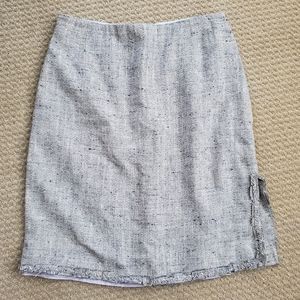 Carolina Herrera Pencil Skirt Light Gray Sz 12